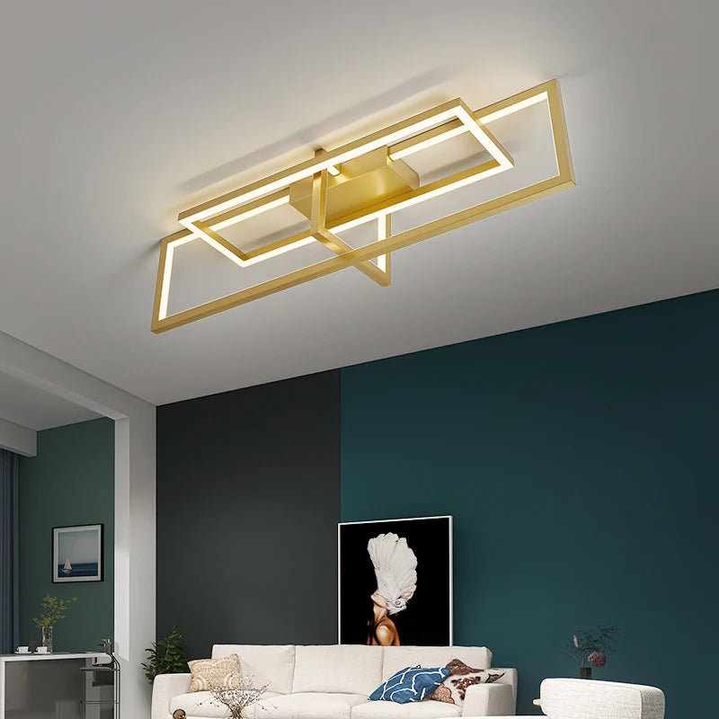 lustre moderne à led minimaliste en acrylique pour plafond - vue 2 sur 6