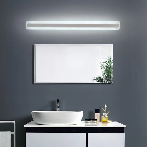 NEO Gleam 16W/24W/32W/40W/48W 40/60/80/100/120CM simple applique moderne luminosité étanche salle de bain LED miroir applique lumineuse - vue 5 sur 6