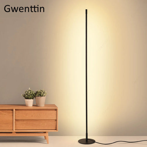 Minimalist nordic style LED floor lamp for elegant interiors - vue 2 sur 10