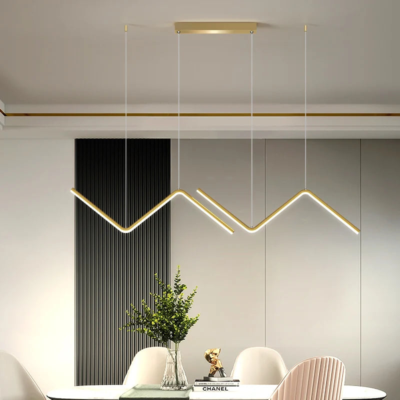 lampe led nordique suspendue décoration maison luminaire intérieur - vue 5 sur 8