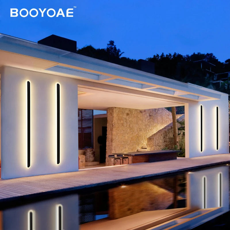 LED applique murale extérieure moderne étanche IP65 porche jardin balcon porte phare terrasse escalier décoration éclairage mural - vue 3 sur 6