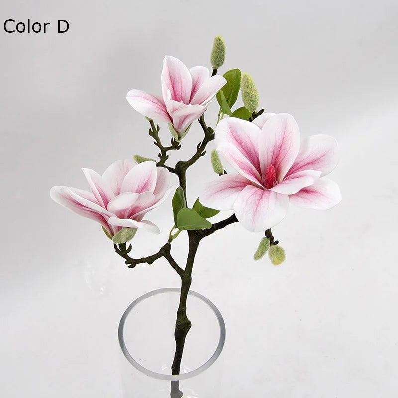 têtes de fleurs artificielles de magnolia pour décoration de mariage et fête - vue 5 sur 11