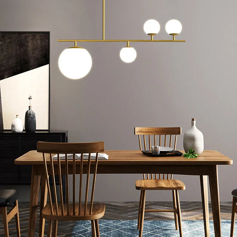 lustre moderne design en verre pour décoration intérieure - vue 3 sur 10