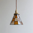 suspension luminaire vintage en laiton et verre pour cuisine