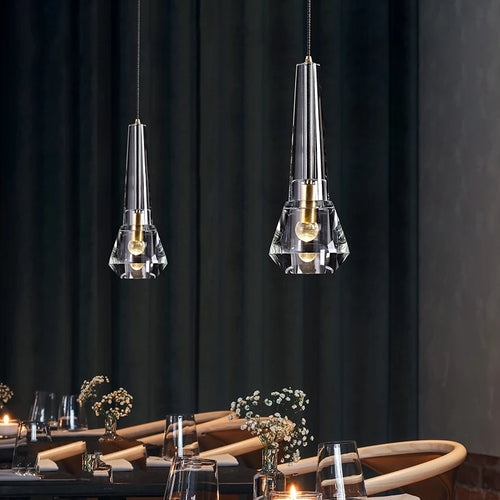 suspension en cristal de luxe pour décoration intérieure - vue 2 sur 6