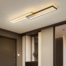 Modern minimalist rectangular LED chandelier home decor