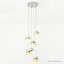 Modern glass pendant light for minimalist interior decor