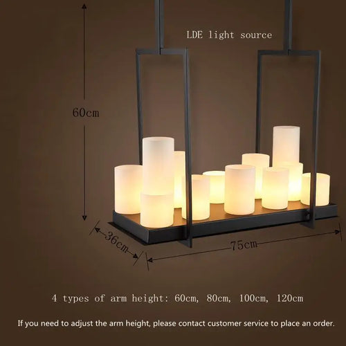 Nordique luxe salle à manger lustre intérieur salon table à manger lampes en verre simple cuisine île LED lustre éclairage - vue 9 sur 20