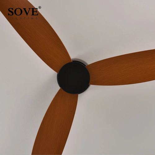 SOVE moderne noir blanc plancher bas moteur à courant continu 30W ventilateurs de plafond avec télécommande ventilateur de plafond Simple sans lumière ventilateur de maison 220V - vue 6 sur 14