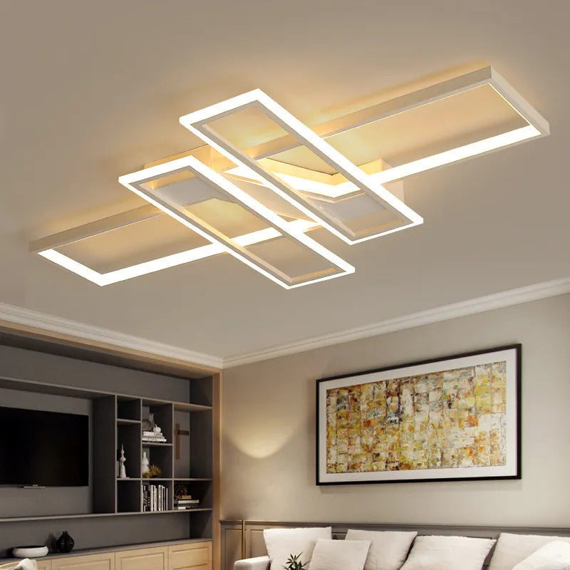 Lampe LED plafonnier salon déco maison éclairage - vue 3 sur 7