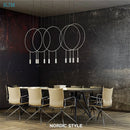 Nordic designer creative circular metal pendant light