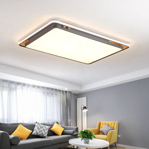 plafonniers contemporains macaron rectangle éclairage intérieur décoration - vue 2 sur 15