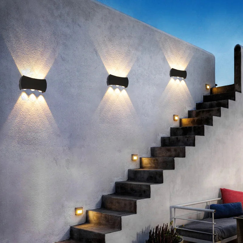 applique murale led moderne imperméable pour extérieur minimaliste - vue 6 sur 18