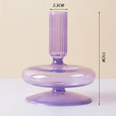 Nordic Glass candle holders, romantic Dinner home decoration, candlestick for birthday wedding, candle holder portavelas decor