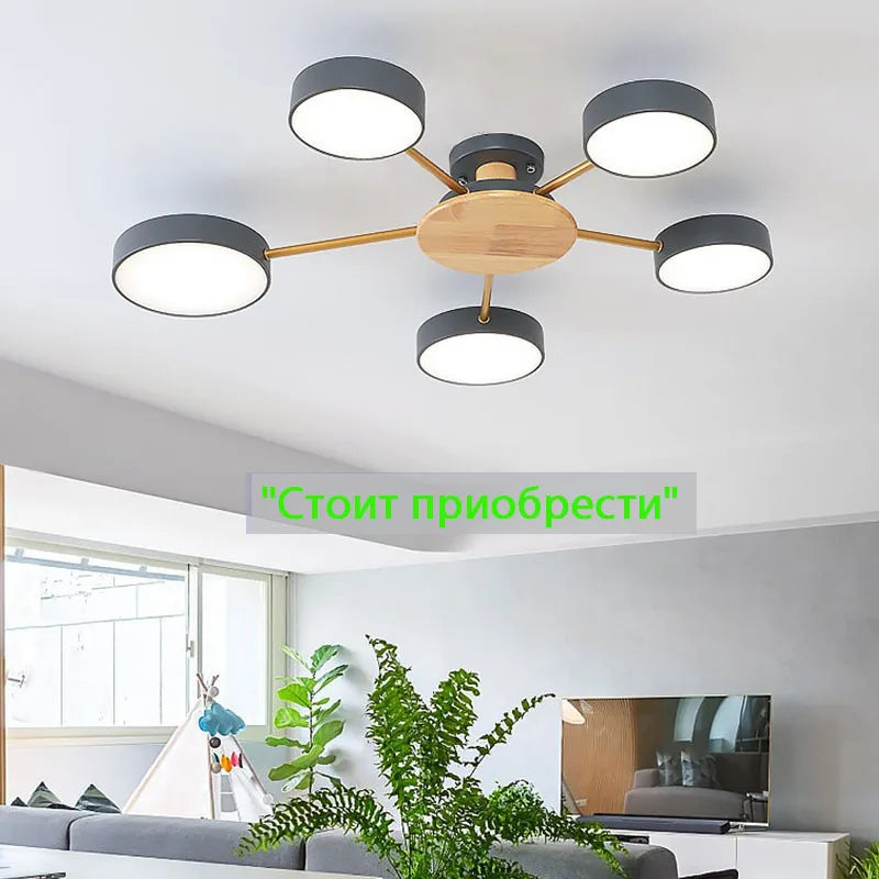 Plafonnier led de style scandinave - vue 3 sur 39