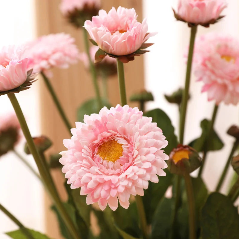 fleurs de calendula artificielles pour décoration de mariage et fête - vue 7 sur 12