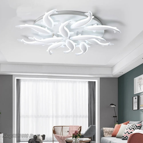 plafonnier led nordique moderne intérieur - vue 6 sur 10