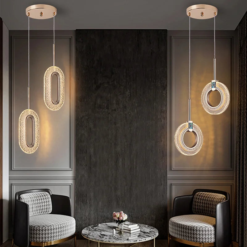 Suspension LED au design nordique moderne et luxueux - vue 3 sur 13
