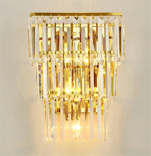 applique murale moderne led en cristal design élégant pour intérieur