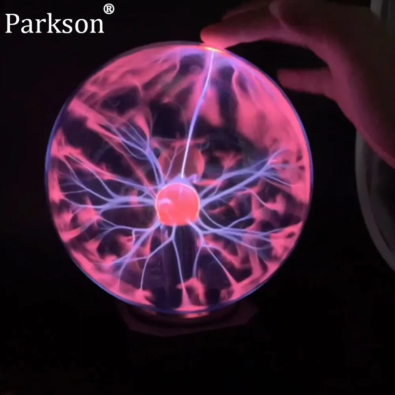 té magique Plasma tactile lumière sensible enfant cadeau de vacances AC 220 V intérieur bureau déco verre boule lampe 	 veilleuses