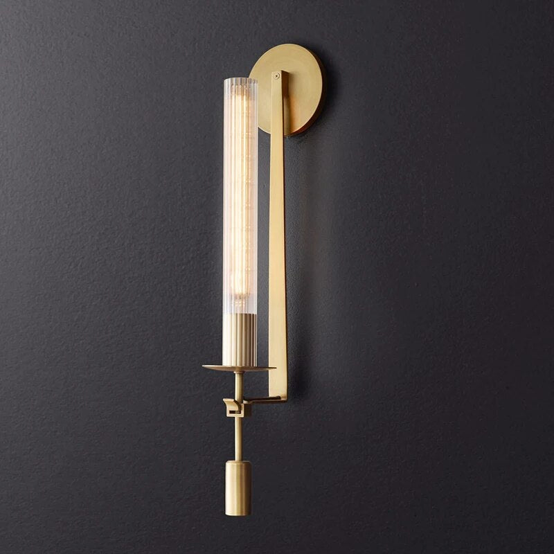Applique murale de luxe en cuivre Post-moderne