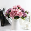 bouquet de fleurs artificielles pour décoration de jardin et mariage