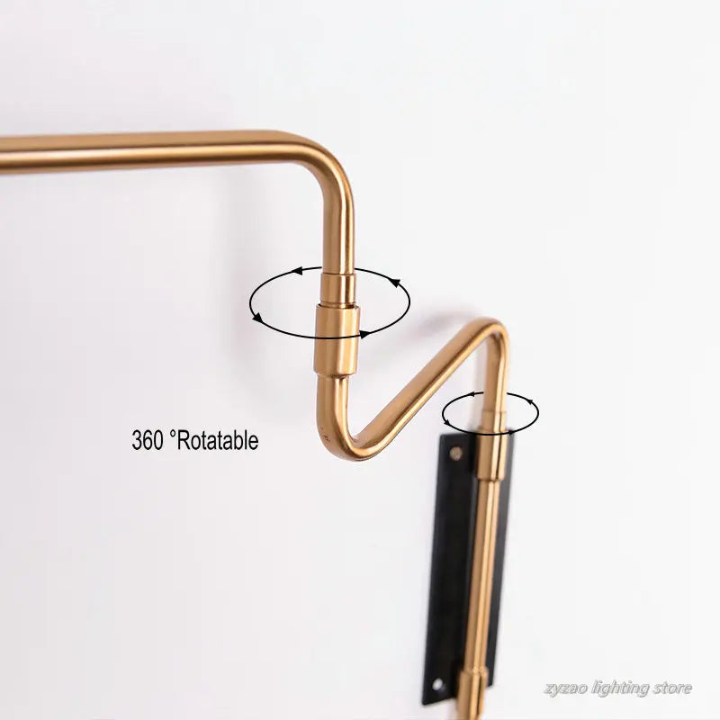 applique murale moderne rotative 360 degrés pour décoration intérieure - vue 6 sur 9