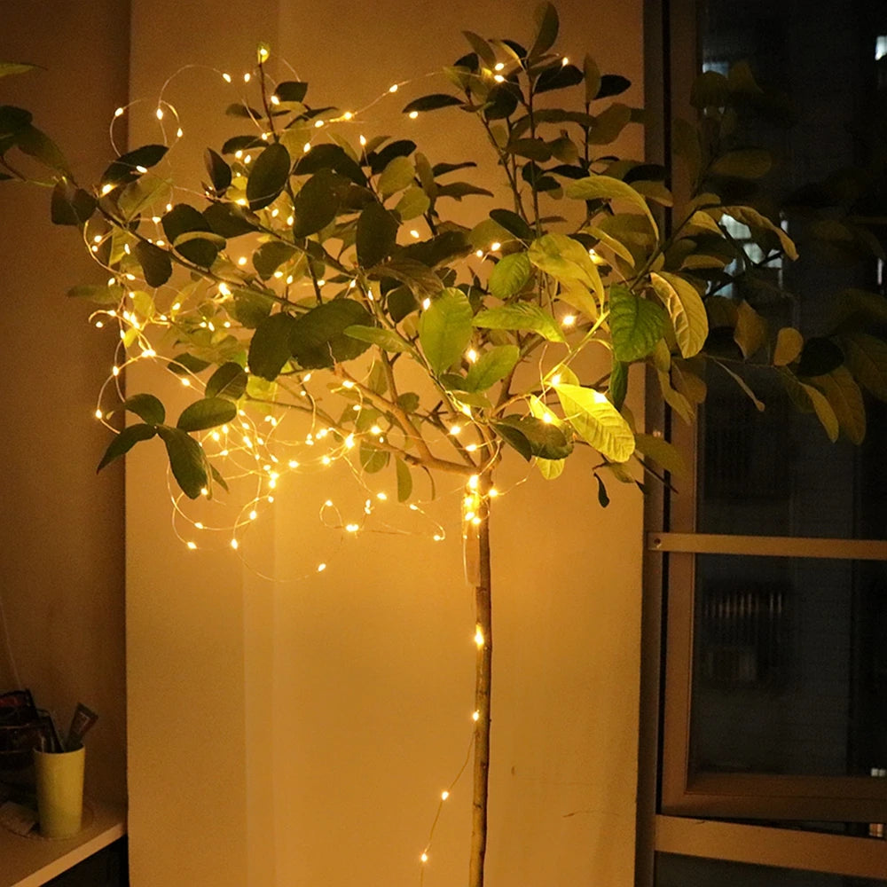 guirlande lumineuse à led en fil de cuivre pour célébrations et décorations - vue 11 sur 18