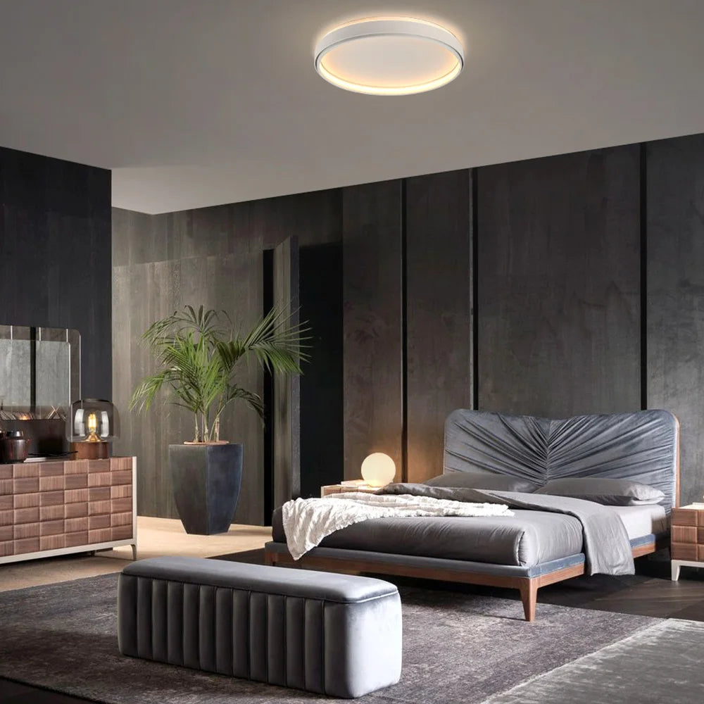 Plafonnier en silicone ultra-mince moderne LED - vue 3 sur 6