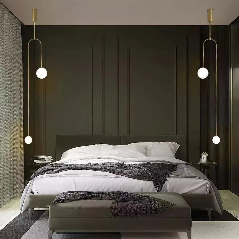 lustre rétro double tête personnalité nordique décoration boutique - vue 4 sur 8