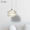 Minimalist nordic design kraft paper pendant light for interior decoration