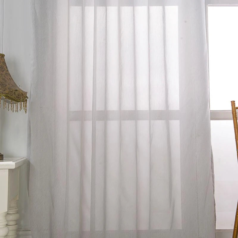 Voilage jacquard floral style rétro pour salon chambre - vue 7 sur 7