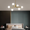 lustre verre led nordique salon lampe intérieur suspension branche