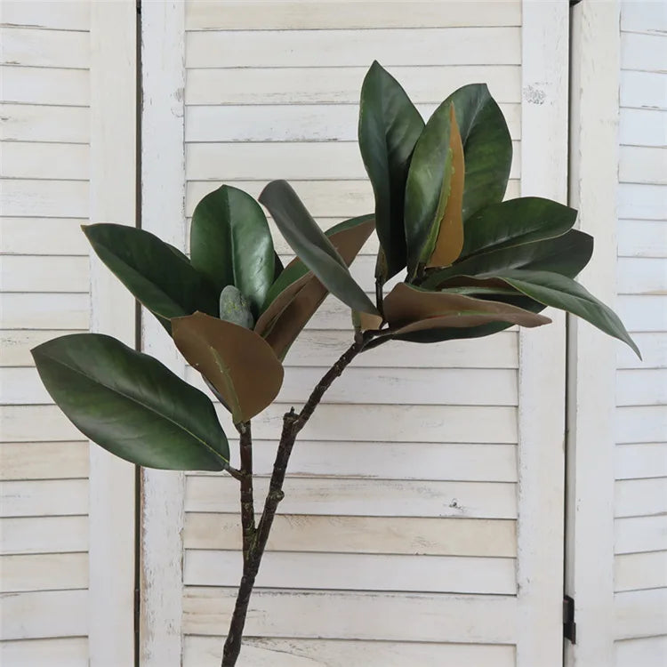 branche de magnolia artificiel grande taille pour décoration intérieure - vue 2 sur 6