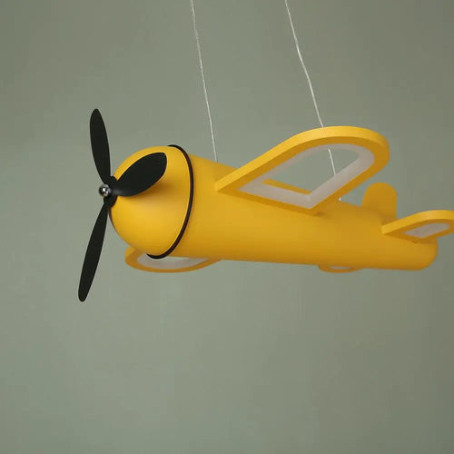 lustre moderne avion pour chambre d'enfants décoration lumineuse - vue 2 sur 8