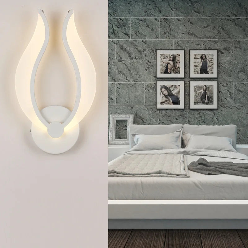 applique murale led acrylique moderne éclairage décoratif