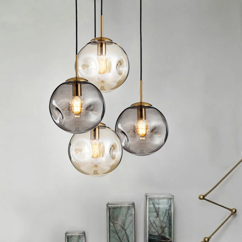 suspension vintage loft led pour luminaire - vue 4 sur 8