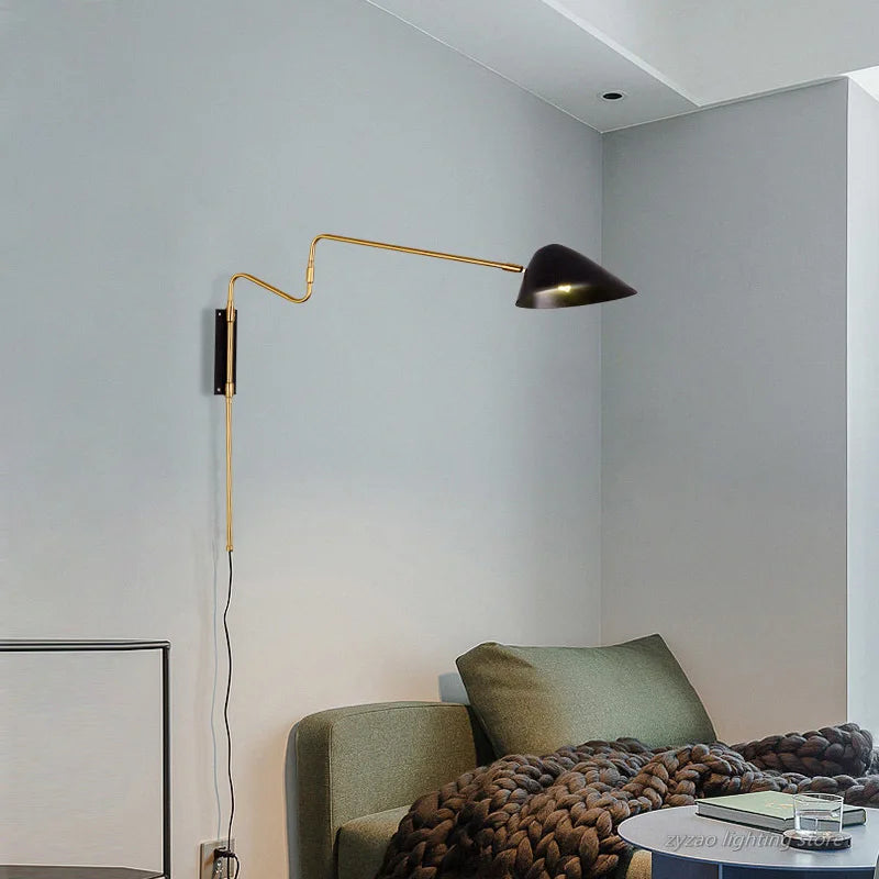 applique murale moderne rotative 360 degrés pour décoration intérieure - vue 3 sur 9