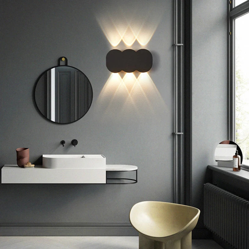 applique murale led moderne imperméable pour extérieur minimaliste - vue 3 sur 18