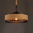 Vintage industrial rope kitchen pendant light