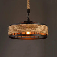 Vintage industrial rope kitchen pendant light