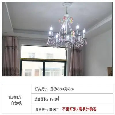 lustre moderne en cristal pour mariage et restaurant - vue 14 sur 14