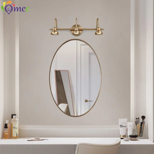 American Bronze Mirror Front Light , Bathroom Wall Lamps Mirror Light ,Powder Room Mirror Wall Lights Lighting LED Makeup Mirror - vue 5 sur 23