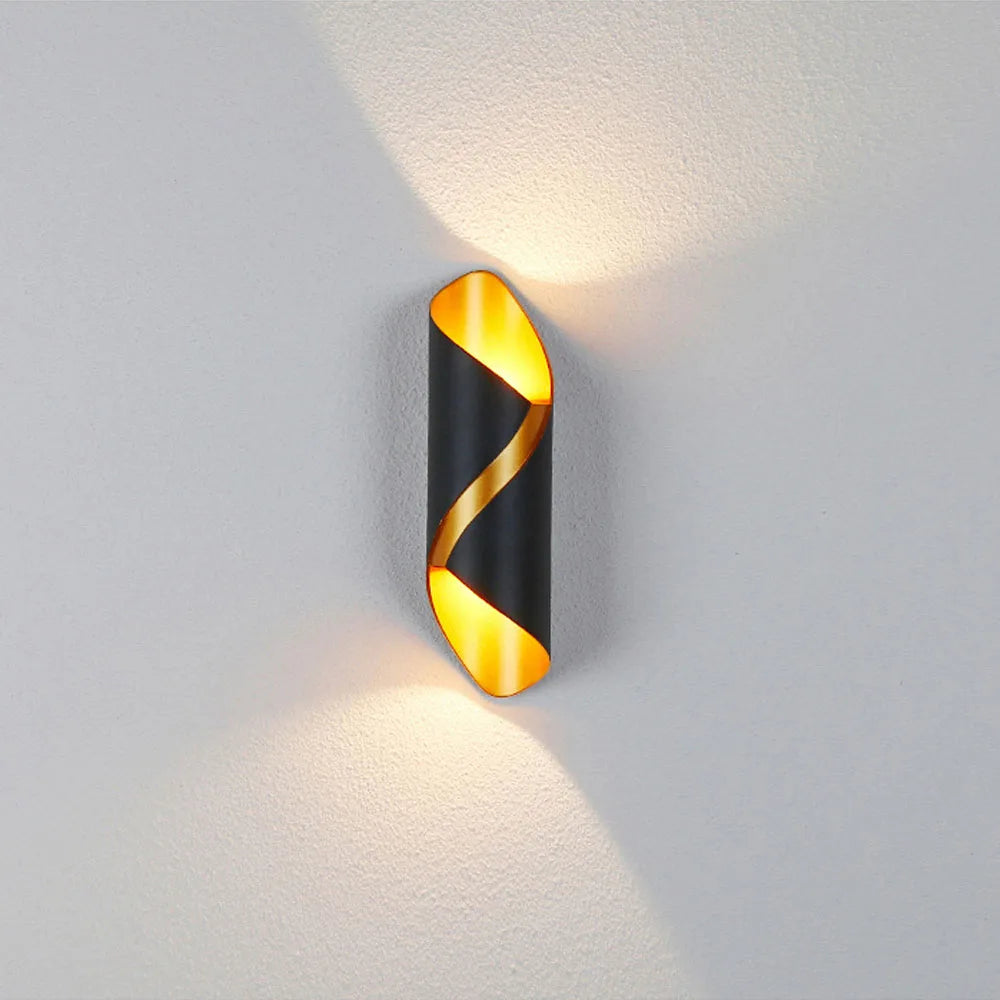 applique murale led étanche en aluminium style nordique - vue 6 sur 8