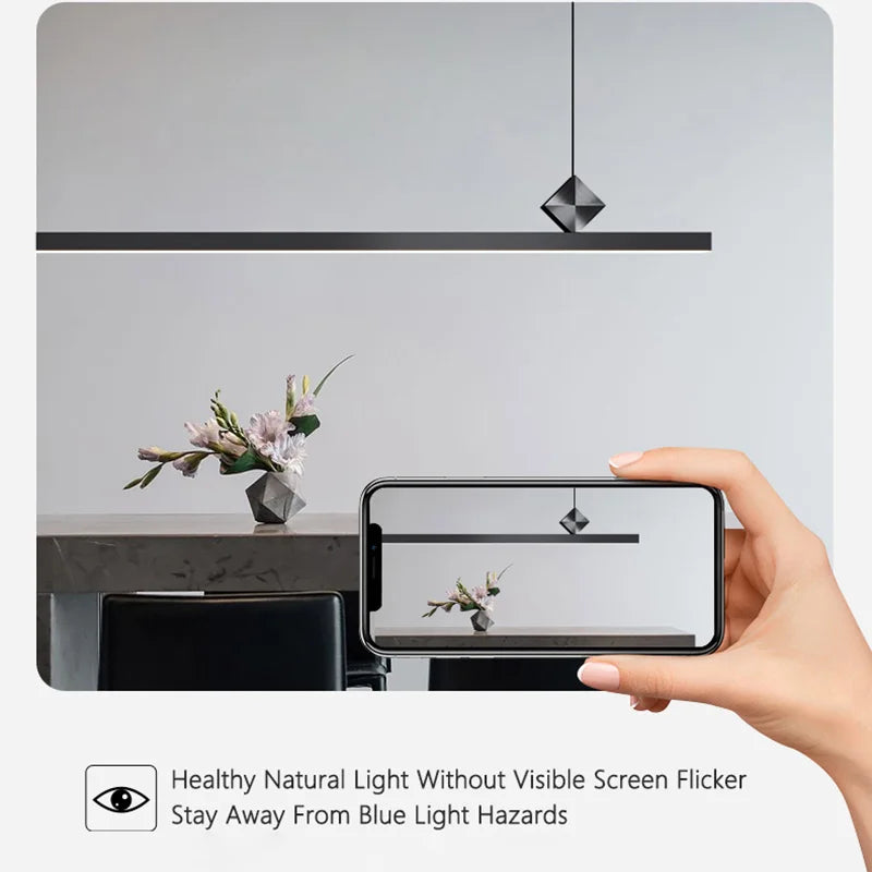 Modern minimalist Nordic chandelier for kitchen and dining room - vue 4 sur 9