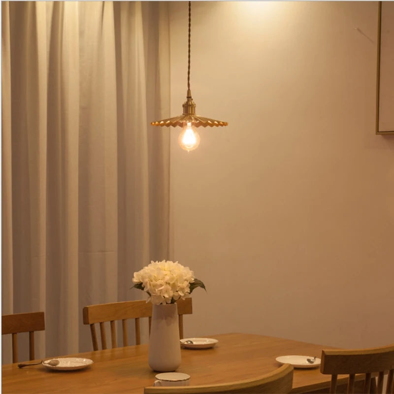 suspension design japonaise en laiton pour intérieur moderne - vue 4 sur 7