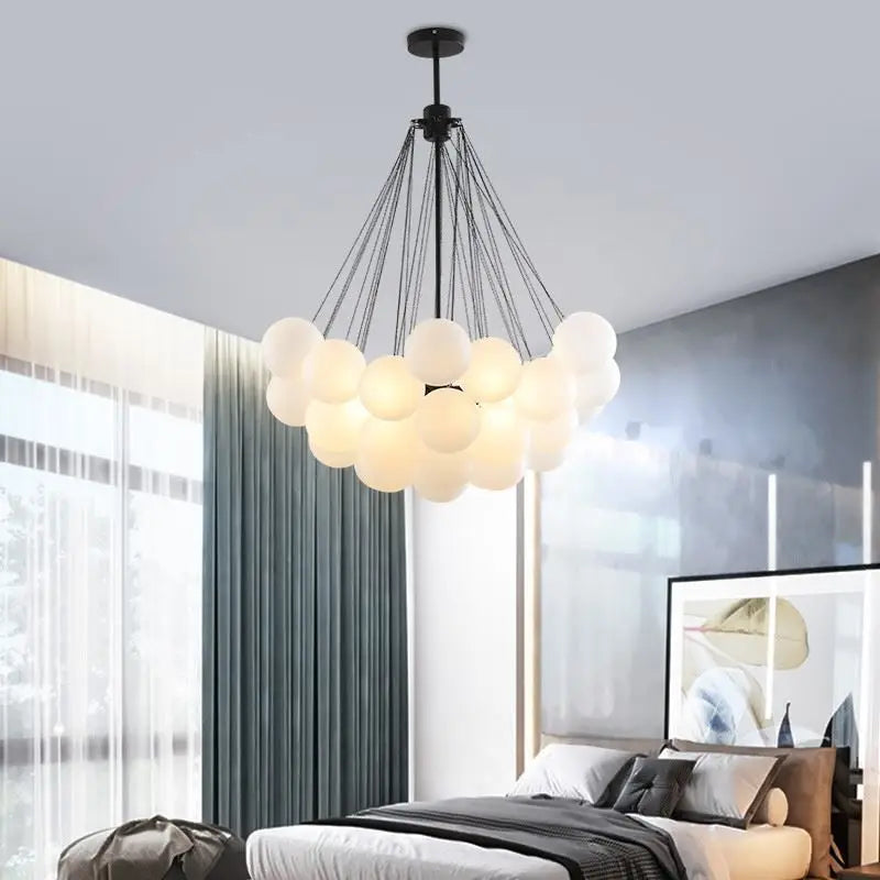 suspension en verre au design nordique pour décoration intérieure élégante - vue 7 sur 9