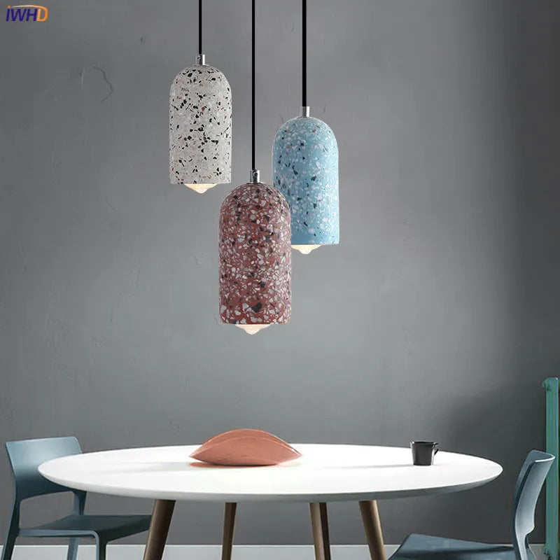 suspension en ciment nordique design moderne pour intérieur lumineux - vue 4 sur 9