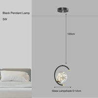 suspension boule de verre nordique pour luminaires gypsophile