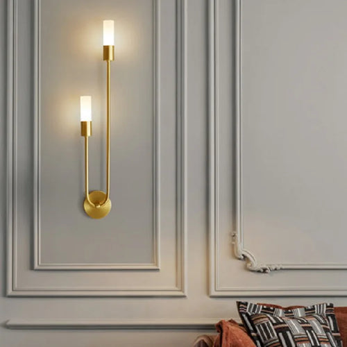 Nordic copper wall light minimalist creative design - vue 5 sur 10